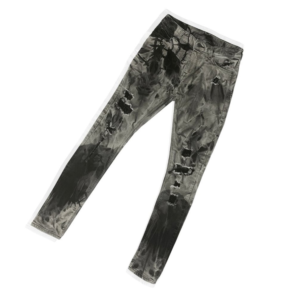 TIE-DYE DISTRESSED ASOS SKINNY JEANS